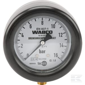 Manometras Ø100 mm, iki 16 bar 4530040210