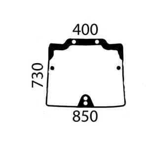 Priekinio lango viršutinė dalis CNH 47127547