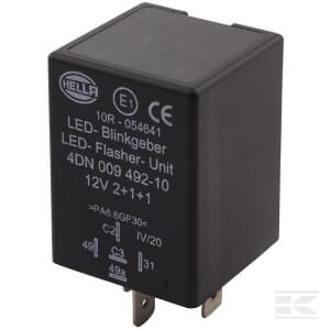 LED posūkių relė 5 kontaktų 12V 4DN009492101