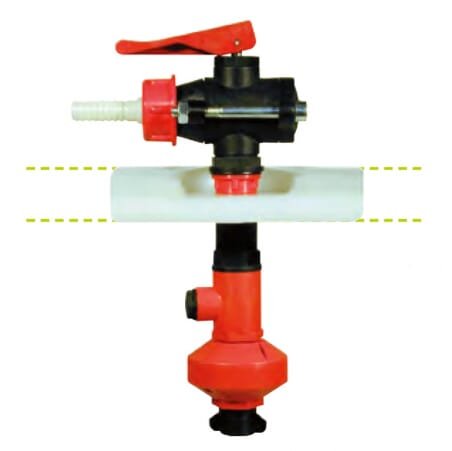 Bako skalavimo purkštukas, d.4, 13 mm hose tail, juodas Polmac – 6340839N - Image 2