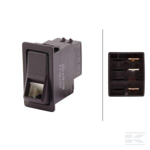 Klavišinis jungiklis I-0 5 kontaktų su komforto funkcija 6FH004570121