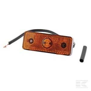 LED gabaritinis žibintas, stačiakampis, 12/24V, oranžinis, tvirtinamas varžtais, 104x32x40mm 6SU10432GL