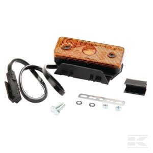 LED gabaritinis žibintas, stačiakampis, 12/24V, oranžinis, tvirtinamas varžtais, 104x32x40mm 6SU10432GLB50