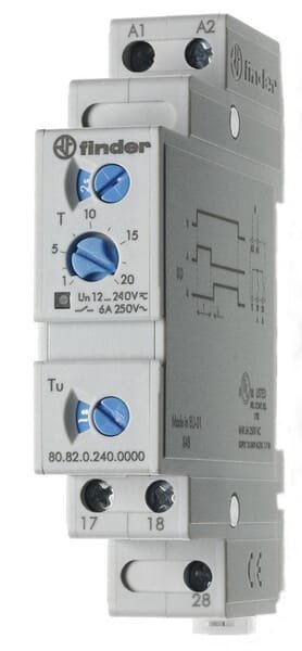Timer 2NO 6A 240VUC Finder – 808202400000 - Image 2