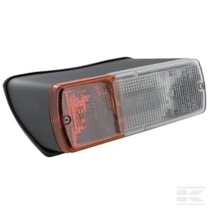 Posūkio ir gabaritinis žibintas RH halogeninis, priekinis, stačiakampis, 24V, baltas/geltonas, tvirtinamas varžtais, 200x85x85mm, Britax P905800