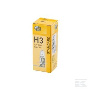 Halogeninė lemputė H3 12V 35W PK22s, balta, Hella 8GH002090271