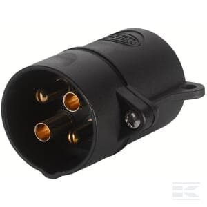 Kištukas - 24V - 4 kontaktų jungtis - Kištukas: varžtiniai kontaktai 8JA001920011