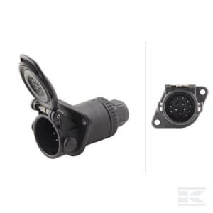 Lizdas - 24V - Montavimui - Kištukas: presuojami kontaktai/lituojami lizdiniai kontaktai 8JB007242021