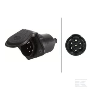 Lizdas 24V – 7 kontaktų jungtis – kištukas (plokšteliniai kontaktai) 8JB008085021