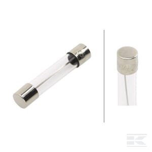 Stiklinis saugiklis 10A ilgis 32mm skaidrus pakuotė 50 vnt Hella 8JS713805003