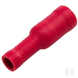 Kulkos tipo jungtis moteriška raudona 0.5-1mm² 4mm Series A blisteris (10 vnt) Hella 8KW045145812