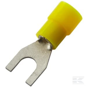 Šakutės antgalis, geltonas, skylė 5.3mm, 4-6mm², Series A, blister, Hella 8KW178045202