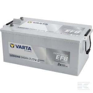 Akumuliatorius 12V 240Ah 1200A LED240 VARTA Professional Dual Purpose EFB 930240120