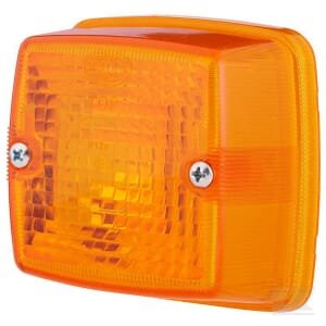 Žibinto stiklas, geltonas, kvadratinis, LH/RH, Hella 9EL110536001