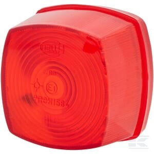 Žibinto stiklas, raudonas, LH/RH/galinis, Hella 9EL117330011