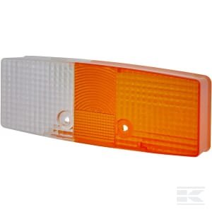 Žibinto stiklas, geltonas/skaidrus, stačiakampis, kairė (LH), Hella 9EL118703001