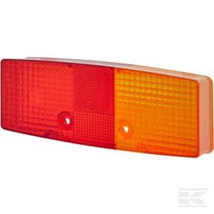 Žibinto stiklas, raudonas/skaidrus/geltonas, galinis/dešinė (RH), Hella 9EL121431001