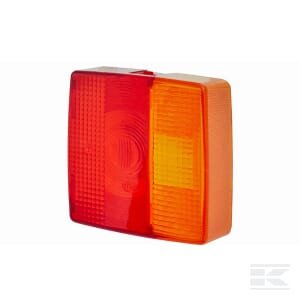 Žibinto stiklas, raudonas/skaidrus/geltonas, kvadratinis, LH/RH/galinis, Hella 9EL129519001