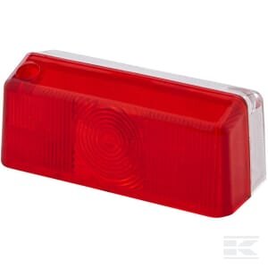 Žibinto stiklas, skaidrus/raudonas, stačiakampis, LH/RH, Hella 9EL132215001