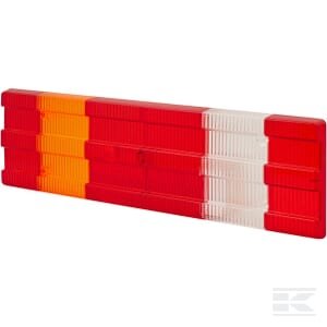 Žibinto stiklas, raudonas/skaidrus/geltonas, galinis/kairė (LH), Hella 9EL134296041