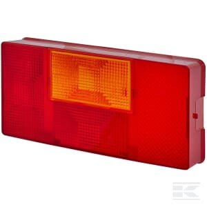 Žibinto stiklas, geltonas/raudonas, stačiakampis, galinis/kairė (LH), Hella 9EL136819011