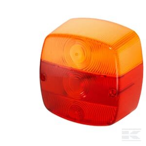 Žibinto stiklas, raudonas/skaidrus/geltonas, kvadratinis, LH/RH/galinis, Hella 9EL146491001