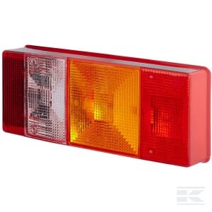 Žibinto stiklas, raudonas/skaidrus/geltonas, galinis/dešinė (RH), Hella 9EL147097001