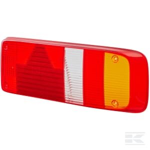 Žibinto stiklas, raudonas/skaidrus/geltonas, galinis/dešinė (RH), Hella 9EL340829001