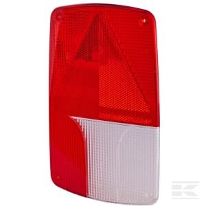 Žibinto stiklas, raudonas/skaidrus, galinis/kairė (LH), Hella 9EL990633031