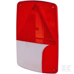 Žibinto stiklas, raudonas/skaidrus, galinis/dešinė (RH), Hella 9EL990633041