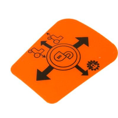 Pavarų schemos lipdukas F916970160030