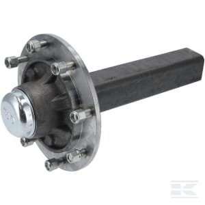 Nestabdoma stebulės ašis 80x400mm (220/275/8) A808027