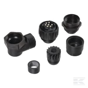 7 kontaktų jungtis, vyriška, 90° ISO 11786 AMHT3104081