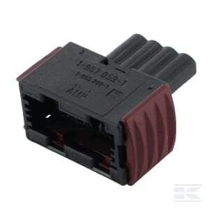 Kištuko korpusas 4 kontaktų moteriškas JPT juodas AMP19670591