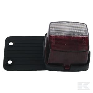 Gabaritinis žibintas, kvadratinis, raudona/balta, tvirtinamas varžtais, Sacex AUF22049