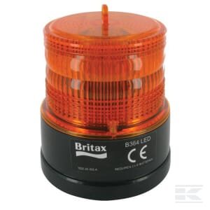 Rotacinis švyturėlis LED, geltonas, magnetinis, Ø108mm x126mm, su baterija, 20 LED, Britax B36400BAT