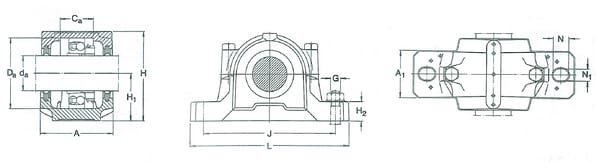 Guolio dangtis 32x0.000x185 mm SKF SNL524620SKF - Image 2