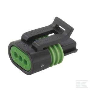 Kištuko korpusas 3 kontaktų, moteriškas, MP150.2S DE12162182