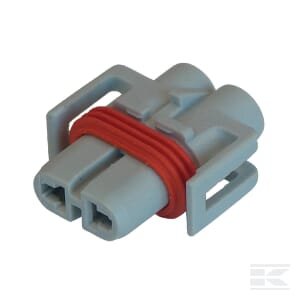Kištuko korpusas 2 kontaktų, moteriškas, HDL DE15393199