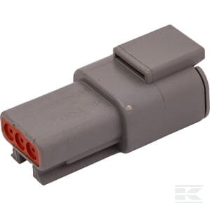 Kištuko korpusas moteriškas, 0.2-1mm², 3 kontaktų, DTM serija (1 vnt.), Deutsch DSDTM043P