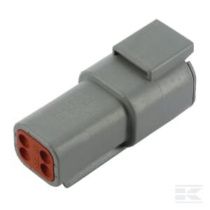 Kištuko korpusas moteriškas, 4 kontaktų, DTM serija (1 vnt.), Deutsch DSDTM044P