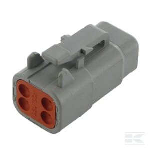 Kištuko korpusas vyriškas, 4 kontaktų, DTM serija (1 vnt.), Deutsch DSDTM064S