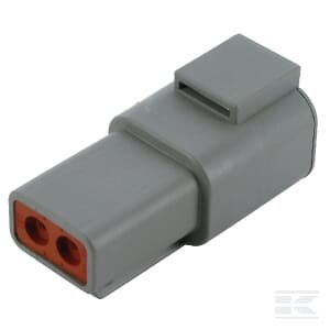 Kištuko korpusas 2 kontaktų vyriškas DTP DSDTP042P