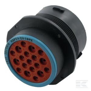 Panelinis lizdas 19 kontaktų vyriškas HDP20 DSHDP242419PE