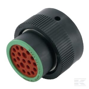 Kištuko korpusas 20 kontaktų moteriškas HDP20 DSHDP261820SN