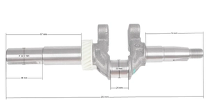 Alkūninis velenas Zongshen XP140 4,5Hp 22,2mm