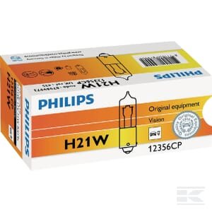 Žibintas bulb Conventional H21W 12V 21W BAY9s Philips GL12356CP