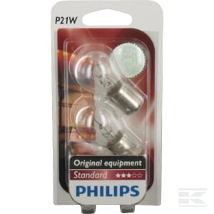 Lemputė P21W 24V 21W BA15s, balta, Philips GL13498B2