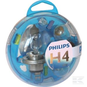 Halogeninių lempučių komplektas H4 12V P43t, Philips GL55718EBKM