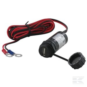 12V USB lizdas dvigubas BA060108